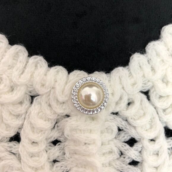 Commense White Crochet Cardigan - Picture 5 of 6